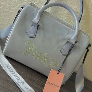 Juicy Couture Gray Crossbody Bag with Elegant Branding
